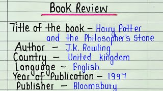 Harry Potter book review in english  Book review on Harry Potter and the philosopher’s stone [upl. by Ohl574]