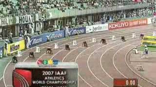 Allyson Felix  2007 World Championships Osaka  200M [upl. by Dorelle404]