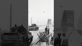 Two quotCromwell tankquot crossed Nijmegen Bridge in Netherlands 1944 ytshort tanks ww2 [upl. by Emeric]