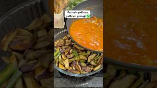 Parmak yedirten patlıcan yemeği ❤️ pratiktarifler patlıcanlıtarifler recipe food eggplant [upl. by Vedi]