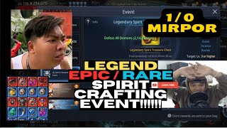 MIR4  TRICKS ON SUCCESS LEGENDARY COMBINE TRESSURE SPIRIT STONE  2024 TAGALOG  BURGER TECHNIQUE [upl. by Tdnaltroc]