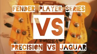 Fender Player P bass vs Fender Player Jaguar bass [upl. by Attenad226]