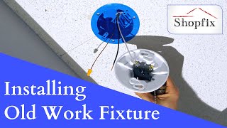 How to Install an Old Work Ceiling Box [upl. by Aznecniv]