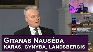 Gitanas Nausėda pasitiki Landsbergiu   Karalius Reaguoja [upl. by Eirotal382]