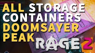 Doomsayer Peak Storage Containers Rage 2 All Locations [upl. by Gilliam]