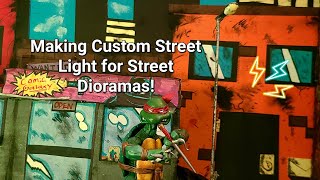 Custom Street Light For 6 inch figures 2024 Street Diorama [upl. by Ahsinek806]