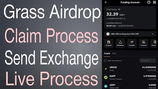 Grass Airdrop Claim Process Send Exchange Live Process In Telugu [upl. by Juline]