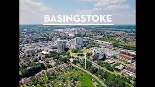 The Beauty of Basingstoke from the Air  4K Cinematic Drone  England UK [upl. by Adnawat]