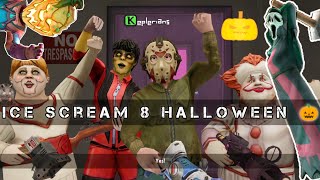 Ice Scream 8 halloween boss fight  ending [upl. by Murrah]