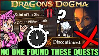 Dragons Dogma 2  WARNING 9 Secret MISSABLE Quests You NEED to Do  INSANE Rewards amp Quest Guide [upl. by Kippar]