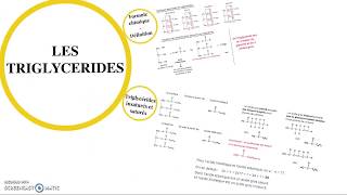 Les triglycérides [upl. by Adekam]