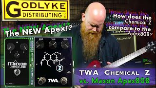 TWA Chemical Z overdrive versus the Maxon Apex808 both designed by Susumu Tamura [upl. by Neeneg]