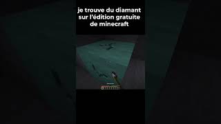 Jai enfin trouver du diamant sur la version gratuite de minecraft [upl. by Baryram738]