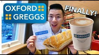 OXFORD HAS A GREGGS FINALLY  New Greggs Tour  Vegan Sausage Roll Review [upl. by Sousa]