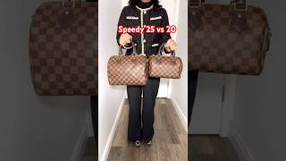 Louis Vuitton Speedy 25 VS 20 louisvuitton lvspeedy [upl. by Razatlab]