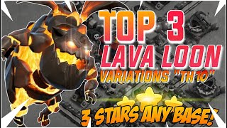 Top 3 quotLavaloonquot Variations Th10 2023  TH10 Lalo  TH10 Attack strategy  COC [upl. by Eceryt]