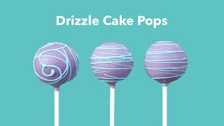 How to Drizzle Cake Pops  Cake Pop Decorating Tutorial [upl. by Popelka]