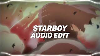 Starboy  Slowed amp Reverb   The Weeknd  Edit Audio [upl. by Hefter]