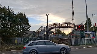 Consecutive closure Busy trafficBedhampton level crossing in Hampshire [upl. by Landbert]