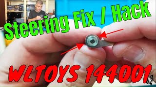 WLTOYS 144001 Steering Fix  Hack to improve the steering 😜 [upl. by Niltyak]