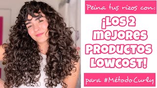 ✨¡LOS 2 MEJORES PRODUCTOS LOWCOST PARA PEINAR TUS RIZOS ✨ metodocurly [upl. by Minnaminnie]