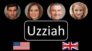 How to pronounce Uzziah [upl. by Ahcsas]