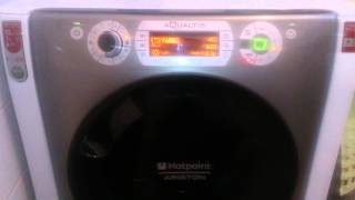 Hotpoint Waschtrockner AQD1071D 69 EUA Aqualtis [upl. by Kirch481]