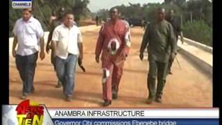 Anambra InfrastructureGovernor Obi commissions Ebenebe bridge [upl. by Anolahs322]