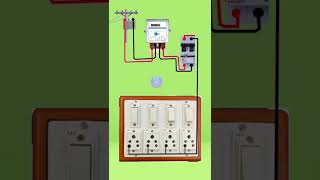 8 module board wiring 👍 electrical electrcian homeimprovement electrian homewiring automobile [upl. by Huberman]