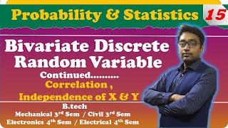 BIVARIATES Discrete Random VariableCorrelation Probability amp Statistics By Aditya Sir [upl. by Wise]