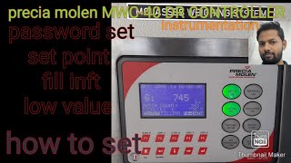 precia molen mwc 40DR controller set point value set [upl. by Kecaj]