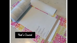 Manualidades Portanotas caseroDIYComo hacer una Agenda reciclando papelTutorial [upl. by Fidellas]