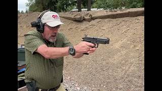 Shooting the SIG Legion 226 double action pistol [upl. by Etsyrk]