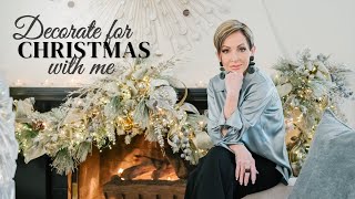 Decorate for Christmas with Me  How to Decorate an Elegant Living Room for the Holidays [upl. by Daren157]