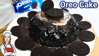 Only 3 ingredients Oreo Cake  Microwave cake  Haleema Baloch [upl. by Liw536]