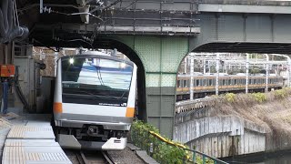 グリーン車連結に伴うホーム延伸工事中の中央快速線 御茶ノ水駅4番線 2024年2月11日 [upl. by Pelage]