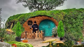 Building of a magical dugout for survival Hobbit House [upl. by Wharton]