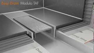 Douchegoot plaatsen  Easy Drain CompactModulo TAF met secundair afwatering Nederlands [upl. by Neale]