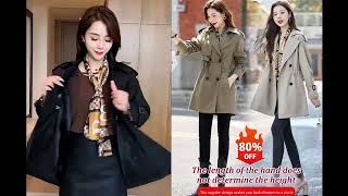 The most popular trench coat in Asia  Perfect for women in every ages [upl. by Nirret]