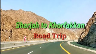 Sharjah to Khorfakkan Road TripLongest Tunnel in the Middle EastUAE Road Trip [upl. by Nevear438]