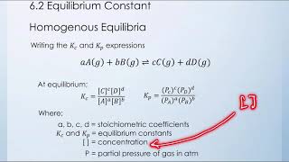 62 Equilibrium Constants Part A  Introduction amp Homogenous Equilibria [upl. by Naasah]