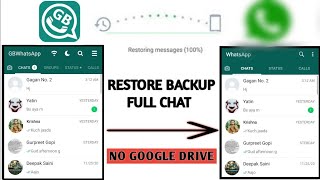 Backup gbwhatsapp To Normal whatsapp  Restore Chat History gbwhatsapp [upl. by Naot]