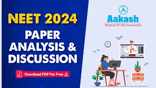 NEET 2024 Question Paper Analysis Discussions amp Solutions  LIVE [upl. by Elok]