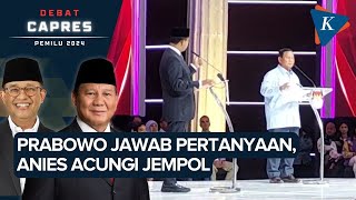 Saat Anies Kasih Jempol ke Prabowo dalam Debat Capres [upl. by Bultman]