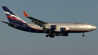 Aeroflot IL96300HD Landing at LCLKLarnaca Intl Plane Spotting [upl. by Konrad]