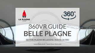 Belle Plagne tapis  magic carpet  La Plagne  Plagne Bellecôte  Roche de Mio  Full HD360VR [upl. by Suiradel359]