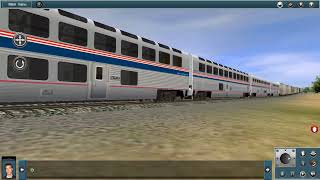 SP Schnabel and Amtrak Auto Train addon Trainz Simulator Android [upl. by Sauers]