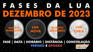 Fases da Lua em dezembro de 2023 [upl. by Rubi]