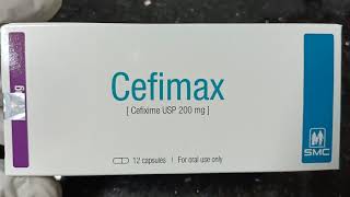 Cefimax Cefixime USP 200mgSMC [upl. by Cordelie]