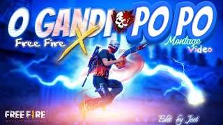 O gandi po po po po x free fire montage video Ak Death YouTube channel [upl. by Maud533]